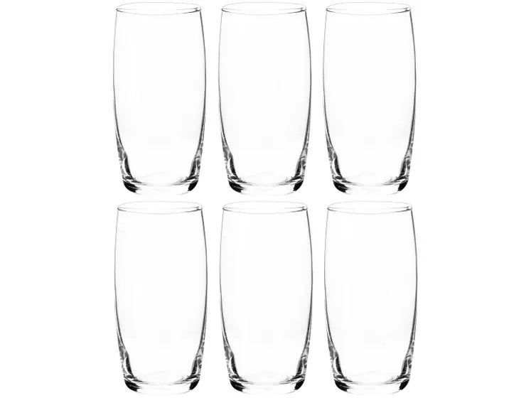 Jogo de Copos de Vidro 300ml 6 Peças Nadir - Oca Long Drink