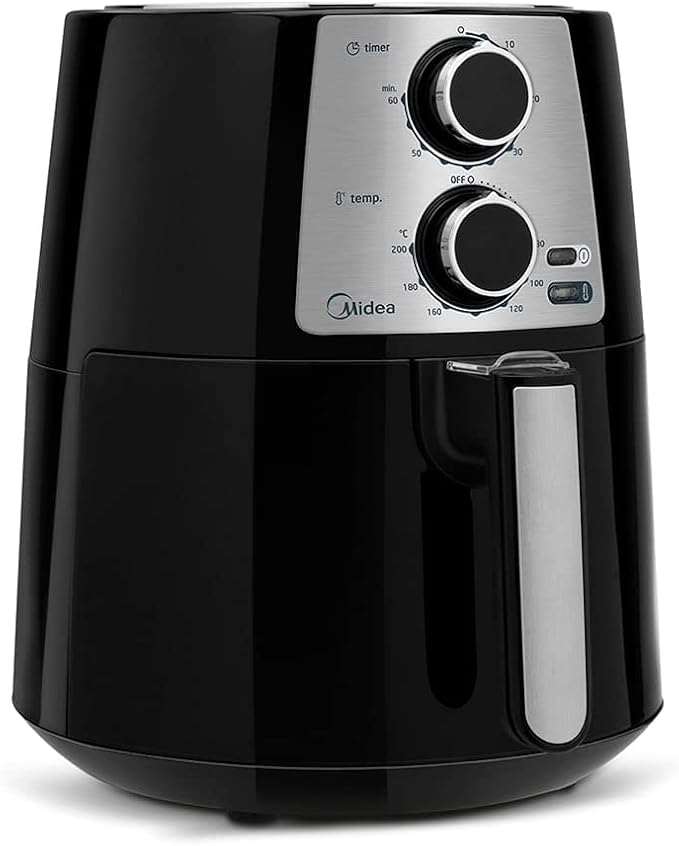 Fritadeira Air Fryer Sem Óleo Midea, Preto, 3,5L, 127V