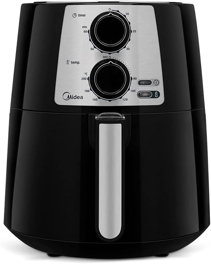 Fritadeira Air Fryer Sem Óleo Midea, Preto, 3,5L, 127V
