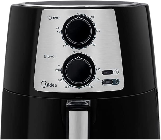 Fritadeira Air Fryer Sem Óleo Midea, Preto, 3,5L, 127V