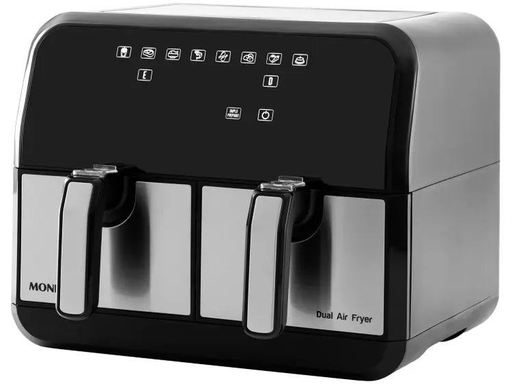 Air Fryer Mondial Dual Duplo Cesto Preta 8L